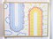 CousinDIY Framed Textured Canvas - Textured Front with Sideways Rainbow Design - Paintable 14x18 Canvas for DIY Wall Art, Crafts, and Home Décor